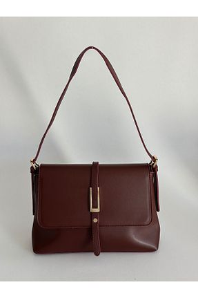 کیف دوشی زرشکی زنانه چرم مصنوعی Boutiquehaki - کد 866382436