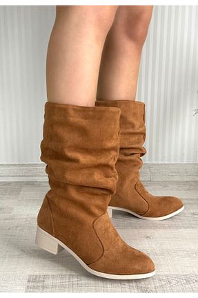 چکمه قهوه ای زنانه جیر Joyboyshop - کد 929636348