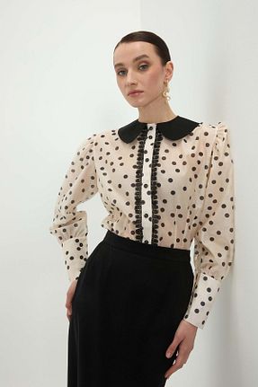 بلوز نباتی زنانه طرح دار KayaDova - کد 929516518