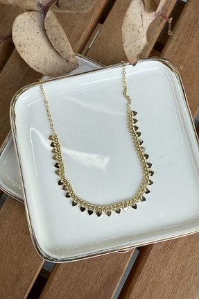 گردنبند استیل ( فولاد ) بژ زنانه استیل ضد زنگ AURA ATELIER - کد 929520689
