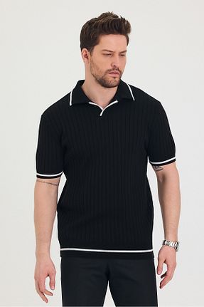 پولوشرت مشکی زنانه تریکو Tarz Cool - کد 929522205