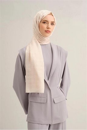 شال بژ زنانه ابریشم Armine - کد 896516348