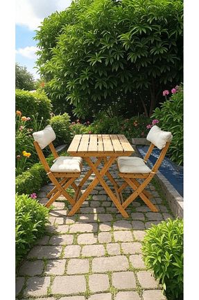 ست باغچه قهوه ای چوب Ahşap - کد 891489942