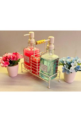 جا صابونی سفید شیشه Makri - کد 929528600