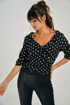 بلوز مشکی زنانه رگولار bacc - کد 929552679