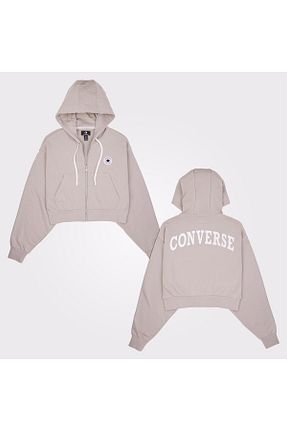 سوئیشرت بژ زنانه ساده Converse - کد 906450706