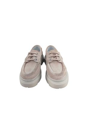 کفش کژوال بژ زنانه چرم خالص Oneka Shoes - کد 928936218