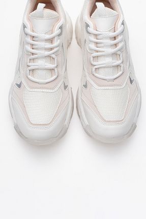 کفش اسنیکر سفید زنانه بند دار luvishoes - کد 929580447