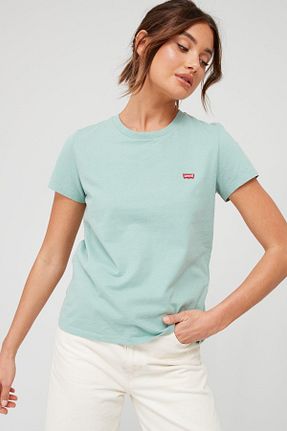 تیشرت آبی زنانه رگولار Levi