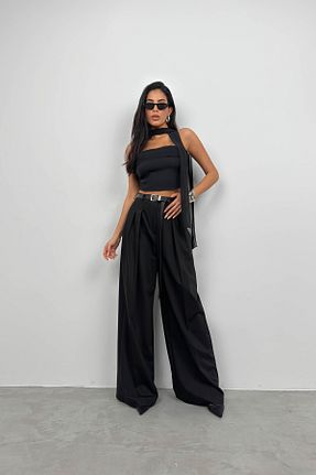 بلوز مشکی زنانه ساده Black Fashion - کد 814361031