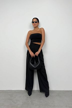 بلوز مشکی زنانه ساده Black Fashion - کد 823023920