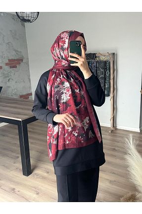 شال قرمز زنانه پنبه پلی استر Merwiss - کد 929602933