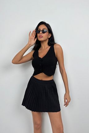 جلیقه مشکی زنانه رگولار Black Fashion - کد 785219135