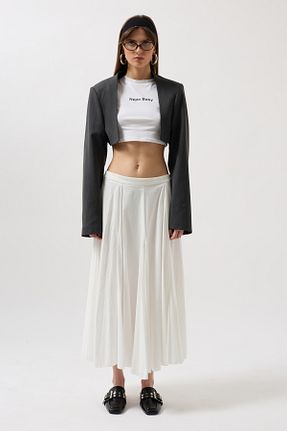 کت طوسی زنانه رگولار Black Fashion - کد 812619208