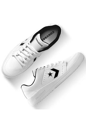 کفش اسنیکر سفید زنانه بند دار Converse - کد 929599001