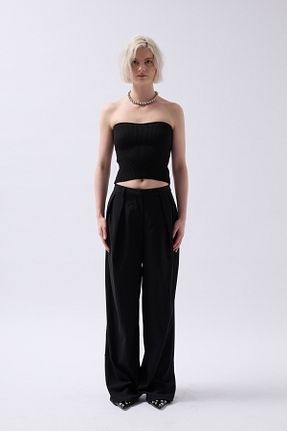 بلوز مشکی زنانه ساده Black Fashion - کد 899149553