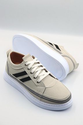 کفش اسنیکر طوسی مردانه بند دار BY ERG SHOES - کد 929611179