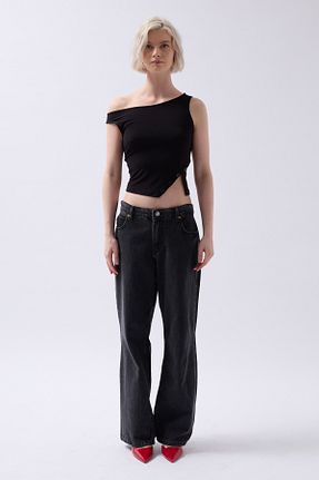 بلوز مشکی زنانه ساده Black Fashion - کد 898948971