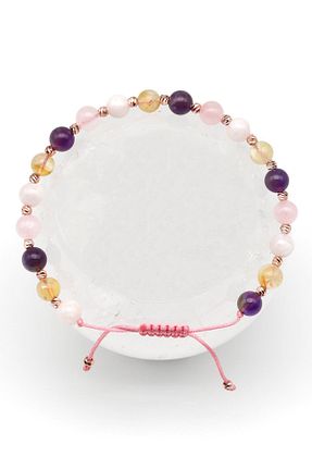 دستبند جواهر رنگی زنانه سنگ Alibaba Doğaltaş - کد 929606198