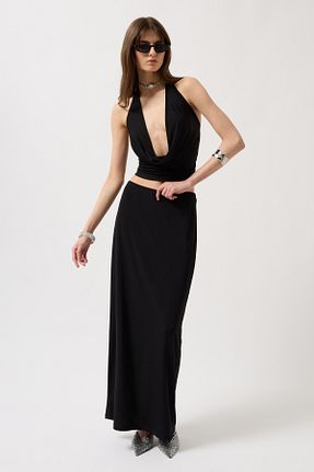 دامن مشکی زنانه بافتنی Black Fashion - کد 922936699