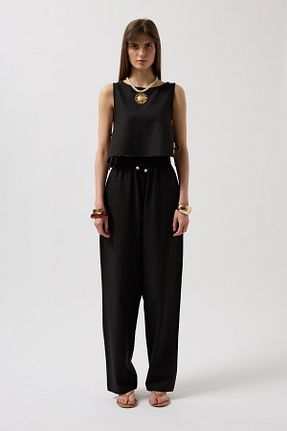 بلوز مشکی زنانه ساده Black Fashion - کد 925766978