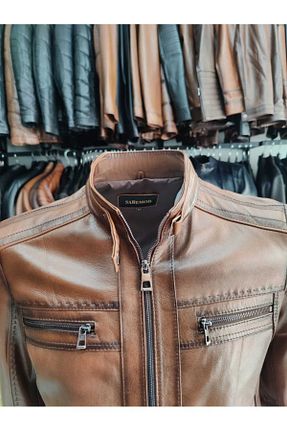 کت قهوه ای مردانه رگولار saremod - کد 889987248