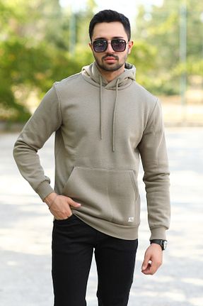 سوئیشرت قهوه ای مردانه ساده JB John Borners - کد 929618183