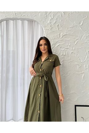 لباس خاکی زنانه بافتنی Anna Moda - کد 929618151