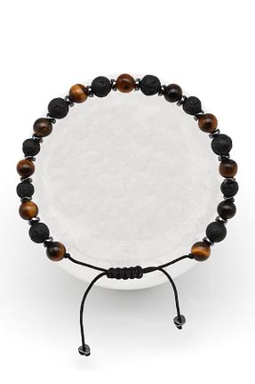دستبند جواهر رنگی زنانه سنگ طبیعی Alibaba Doğaltaş - کد 929615981