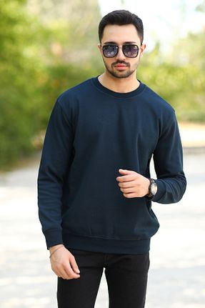 سوئیشرت سرمه ای مردانه ساده JB John Borners - کد 929617784