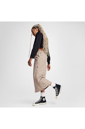 دامن بژ زنانه پنبه ای Converse - کد 929628175