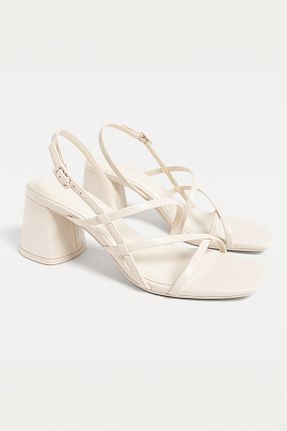 صندل نباتی زنانه پاشنه ضخیم Stradivarius - کد 898857933