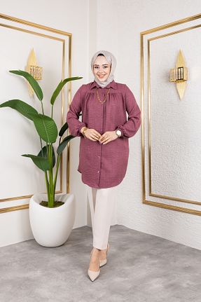 تونیک حجاب رنگی زنانه رگولار Nevayla Moda - کد 929682004