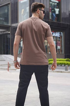 تیشرت قهوه ای مردانه رگولار Madmext - کد 695923025