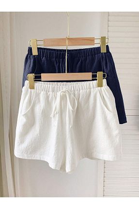شلوارک و برمودا سفید زنانه Relaxed MOONBULL - کد 929634166