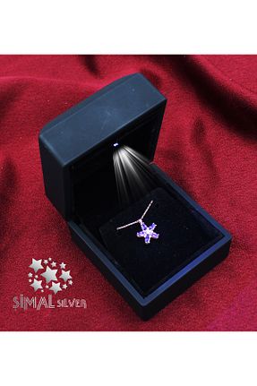 گردنبند نقره طوسی زنانه 925 عیار Şimal Silver - کد 926353288