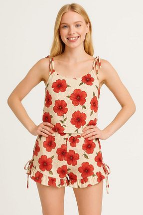 ست لباس راحتی زنانه گلدار PEMBİŞ HOMEWEAR - کد 929645888