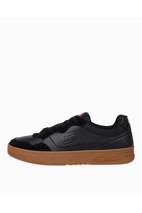 کفش اسنیکر مشکی مردانه چرم اصل Tommy Hilfiger - کد 903765265