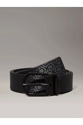 کمربند مشکی مردانه چرم خالص Calvin Klein - کد 929018844