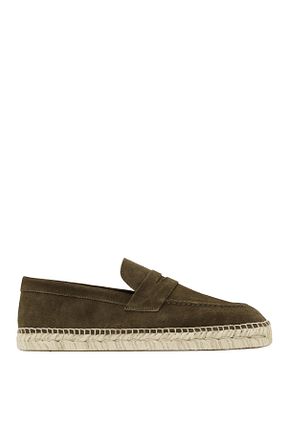 کفش اسپادریل خاکی مردانه چرم خالص Massimo Dutti - کد 929647226