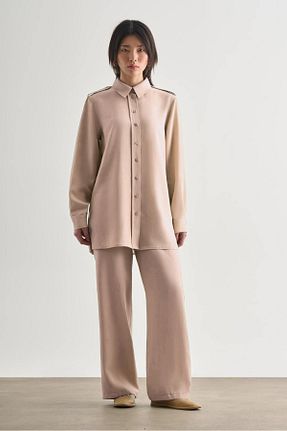 تونیک بژ زنانه بافتنی Mizalle - کد 929666377