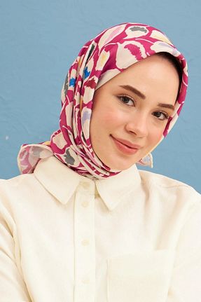 روسری رنگی پنبه ای İpekhan - کد 929662045
