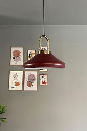 لوستر زرشکی فلزی Bamyum - کد 929665554