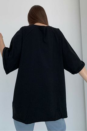 تیشرت مشکی زنانه رگولار Madmext - کد 263260269