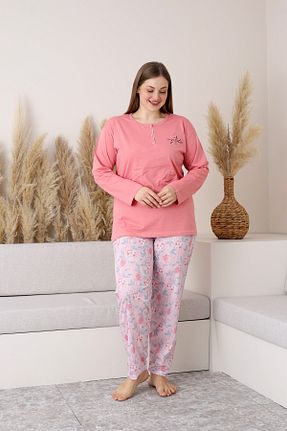 ست لباس راحتی نارنجی زنانه گلدار Nisanca - کد 474814932