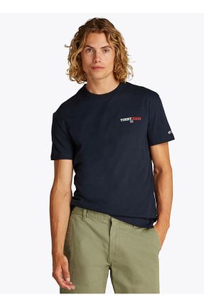 تیشرت سرمه ای مردانه یقه دوچرخه Tommy Jeans - کد 929663321