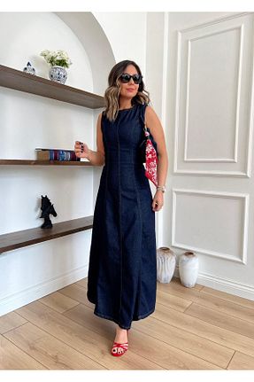 لباس رنگی زنانه جین kubraozbeybutik - کد 929682516