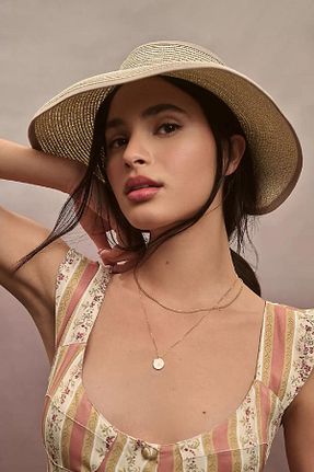 کلاه بژ زنانه حصیر Külah - کد 929684526