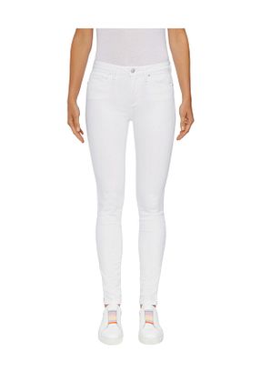 شلوار جین سفید زنانه پاچه تنگ Tommy Hilfiger - کد 52874389