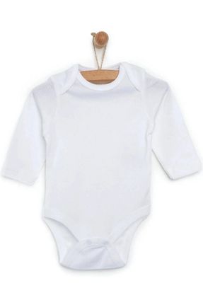 بادی و سرهمی نوزادی سفید بچه گانه پنبه ای mixibaby - کد 929721988